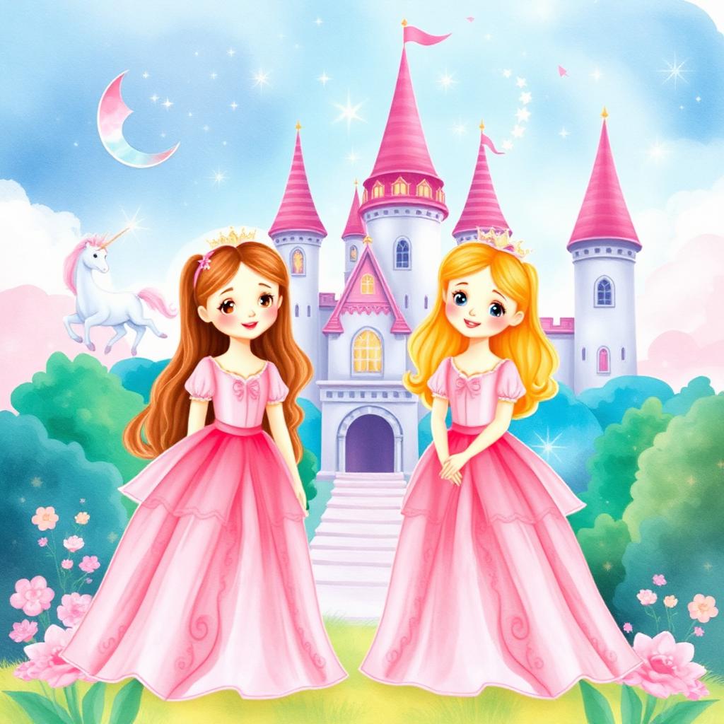 Lily and Rose: The Crystal Crown — personalised storybook cover